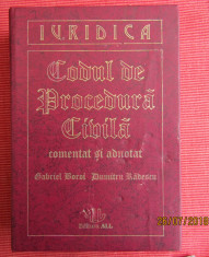 Codul de procedura civila comentat si adnotat. Gabriel Boroi/D. Radescu 1994. foto