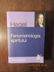 FENOMENOLOGIA SPIRITULUI-HEGEL foto
