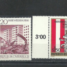 AUSTRIA – ANIVERSARI, 4 serii complete NESTAMPILATE, L134