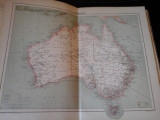 Harta color 37/46 cm - Australia 52 - Atlas de Geographie Moderne, Paris, 1901