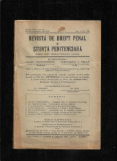 REVISTA DE DREPT PENAL SI STIINTA PENITENCIARA - nr.7-8/1930 foto