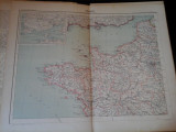 Harta color 37/46 cm - France 13 - Atlas de Geographie Moderne, Paris, 1901