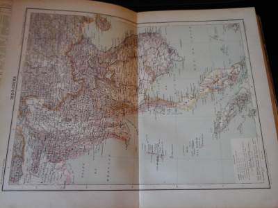 Harta color 37/46 cm - Indochina 42 - Atlas de Geographie Moderne, Paris, 1901 foto