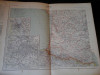 Harta color 37/46 cm - France 15 (S-V) -Atlas de Geographie Moderne, Paris, 1901