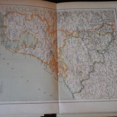 Harta color 37/46 cm - Belg et Pays-Bas 21 - Atlas de Geogr. Moderne,Paris,1901