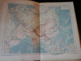 Harta color 37/46 cm - Asia 35 - Atlas de Geographie Moderne, Paris, 1901