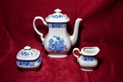 Set ceai Meissen Blue by Mitterteich, colectie, cadou, vintage foto