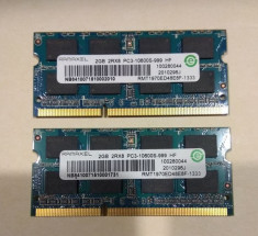 Memorii RAM DDR3 kit 4GB 2 x 2GB RAMAXEL 2RX8 PC3 10600 la 1333Mhz laptop foto