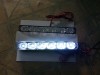 Lumini de zi DRL LED Auto, 6 LED, 6000K, cu Lupa, 15cm, Set 2 buc.
