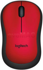 Mouse Logitech Optic Wireless M220 Silent (Rosu) foto