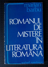 Marian Barbu - Romanul de mistere in literatura romana foto