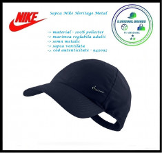 In STOC! Sapca Nike Metal Bleumarina - 70% Poliester - Cod autenticitate 943092 foto