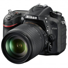 Aparat Foto D-SLR 7200 cu Obiectiv Nikon AF-S Nikkor f/3.5-5.6G ED VR AF-S DX, 24.2 MP, Filmare Full HD (Negru) foto