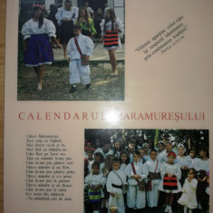 Calendarul Maramuresului - folclor, etnografie, harta mare Maramuresul istoric