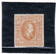 Romania 1865 A.I.CUZA 2 parale ne stampilat (A ) foto