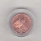 bnk mnd Los Coyotes 1 cent 2011 unc , fauna Californiei