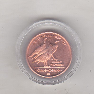 bnk mnd Los Coyotes 1 cent 2011 unc , fauna Californiei