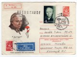 FDC PLIC RECOMANDAT PAR AVION MARIA ILICINA ULIANOVA SORA LUI V.I. LENIN