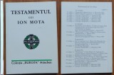 Testamentul lui Ion Mota, Colectia Europa Munchen, 1992