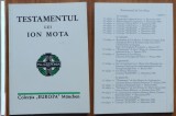 Testamentul lui Ion Mota , Colectia Europa Munchen , 1992