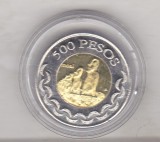 Bnk mnd Insula Pastelui 500 pesos 2014 unc - bimetal, America Centrala si de Sud