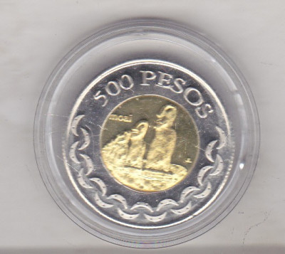 bnk mnd Insula Pastelui 500 pesos 2014 unc - bimetal foto