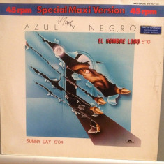 AZUL NEGRO – EL HOMBRE LOBO/SUNNY...(1984/POLYDOR/SPAIN) - VINIL Maxi-Single "12