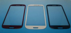 Ecran Samsung Galaxy S3 i9300 alb geam foto