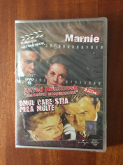 Alfred HITCHCOCK - MARNIE + OMUL CARE STIA PREA MULTE (1 DVD 2 FILME - IN TIPLA! foto