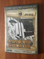 John Wayne - Mai tare decat Vestul Salbatic (1 DVD film western) foto