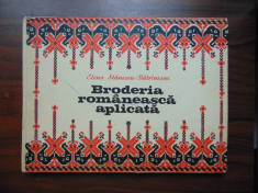 Broderia romaneasca aplicata - Elena Stanescu-Batrinescu (1978) foto