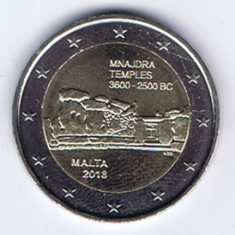moneda 2 euro comemorativa MALTA 2018, UNC