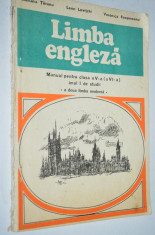 Manual limba Engleza pentru clasa V-a 1974, anul 1 de studiu foto