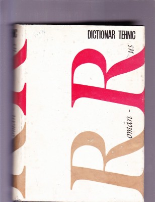 DICTIONAR TEHNIC ROMAN RUS foto