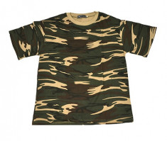 Tricou barbati camuflaj militar foto