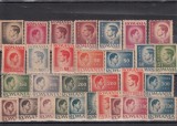 ROMANIA 1945 LP 188 UZUALE MIHAI I HARTIE GRI SERIE MNH, Nestampilat