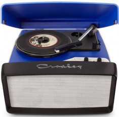 Pick-up portabil Crosley Collegiate CR6010A, Difuzor frontal integrat 5 W (Albastru) foto