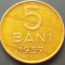 Moneda 5 BANI - RP ROMINA, anul 1957 *cod 5050 IMPECABILA + EROARE: EXFOLIERE