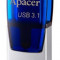 Stick USB Apacer AH179, 8GB, USB 3.1, Micro USB (Albastru)