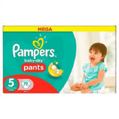 Pampers Scutece chilotel Baby-Dry nr.5, 12-18 kg, 72 buc foto