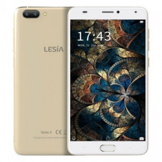 Telefon mobil Lesia Note X, Procesor Quad-Core 1.3GHz, IPS 5.5inch, 2GB RAM, 16GB Flash, Camera Duala 13+2MP, Wi-Fi, 3G, Dual Sim, Android (Auriu) foto