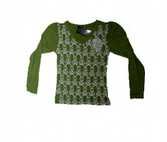 Bluza dama - cranii - verde..OFERTA !! foto