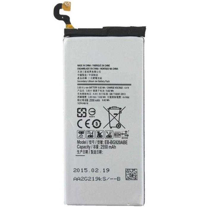 Acumulator Samsung Galaxy S6 G9200 G920f 2550mAh cod EB-BG920ABE second hand Acumulator Samsung Galaxy S6 G9200 G920f 2550mAh cod EB-BG920ABE second hand