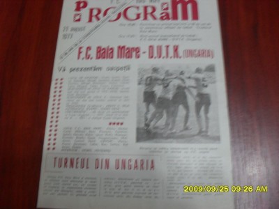 program FC Baia Mare - DVTK [Ungaria] foto