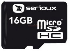 Card Serioux microSDHC 16GB + adaptor SDHC (Class 10) foto