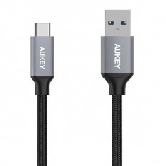 Cablu de date/incarcare USB 3.0 - C Aukey CB-CD2, lungime 1 m, negru foto