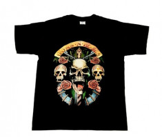 Tricou ROCK 180gr. Guns N Roses - cranii mici foto
