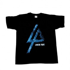 Tricou Rock 180 gr. Linkin Park - logo albastru ( model 2 ) foto