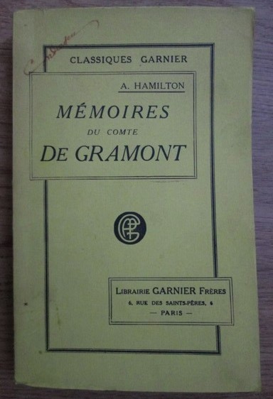 Memoires du Comte de Gramont/ par H. Hamilton