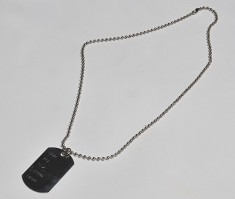 DOG TAG - Placuta Identitate - militare US. foto